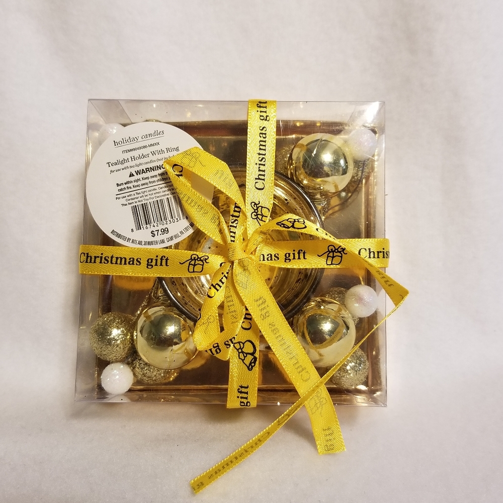 Holiday Tealight Holder With Ring